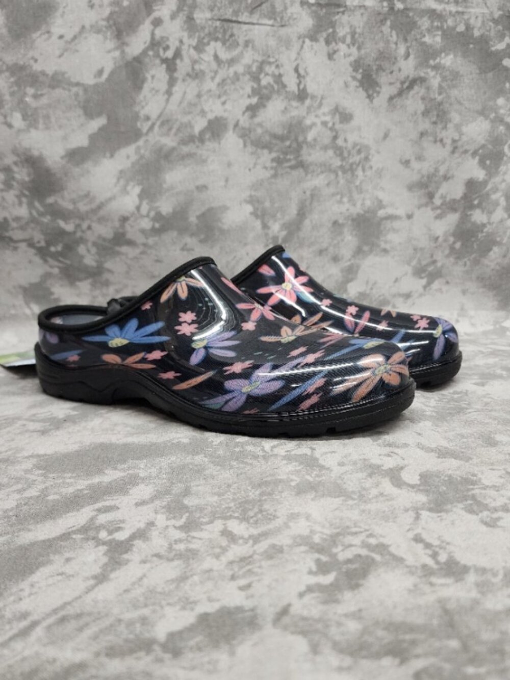 New Ground Work Waterproof Garden Shoe Clogs - Multi Floral Print - Size 8